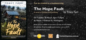 The Hope Fault - Wellington bookwarming