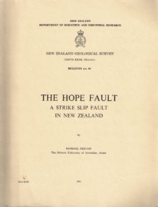 The Hope Fault NZGS Bulletin 1971