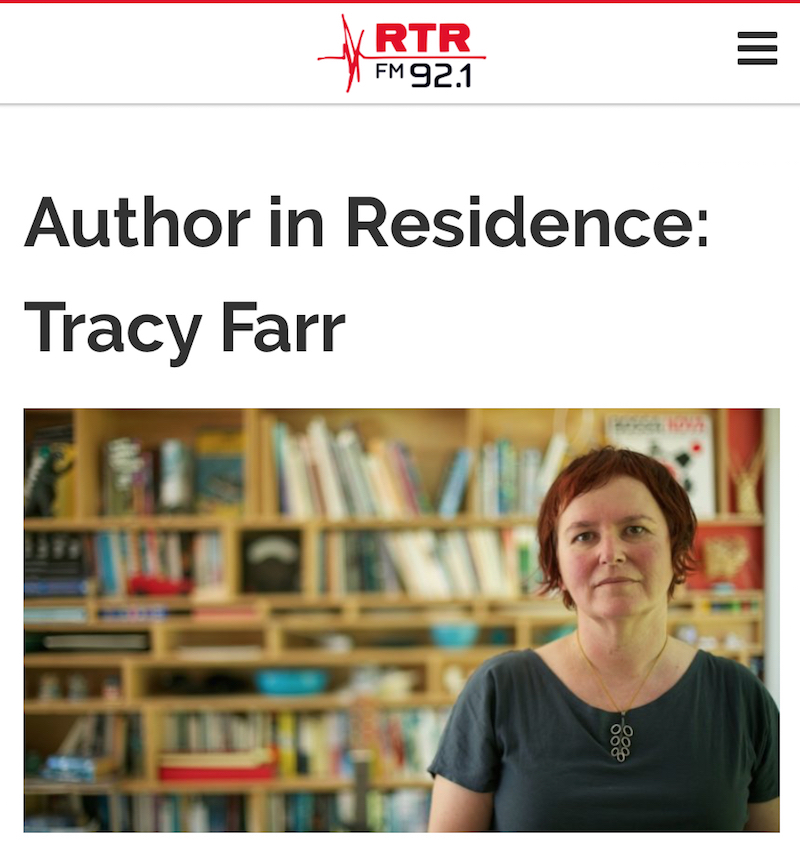 'Author in Residence: Tracy Farr' interview on RTRFM